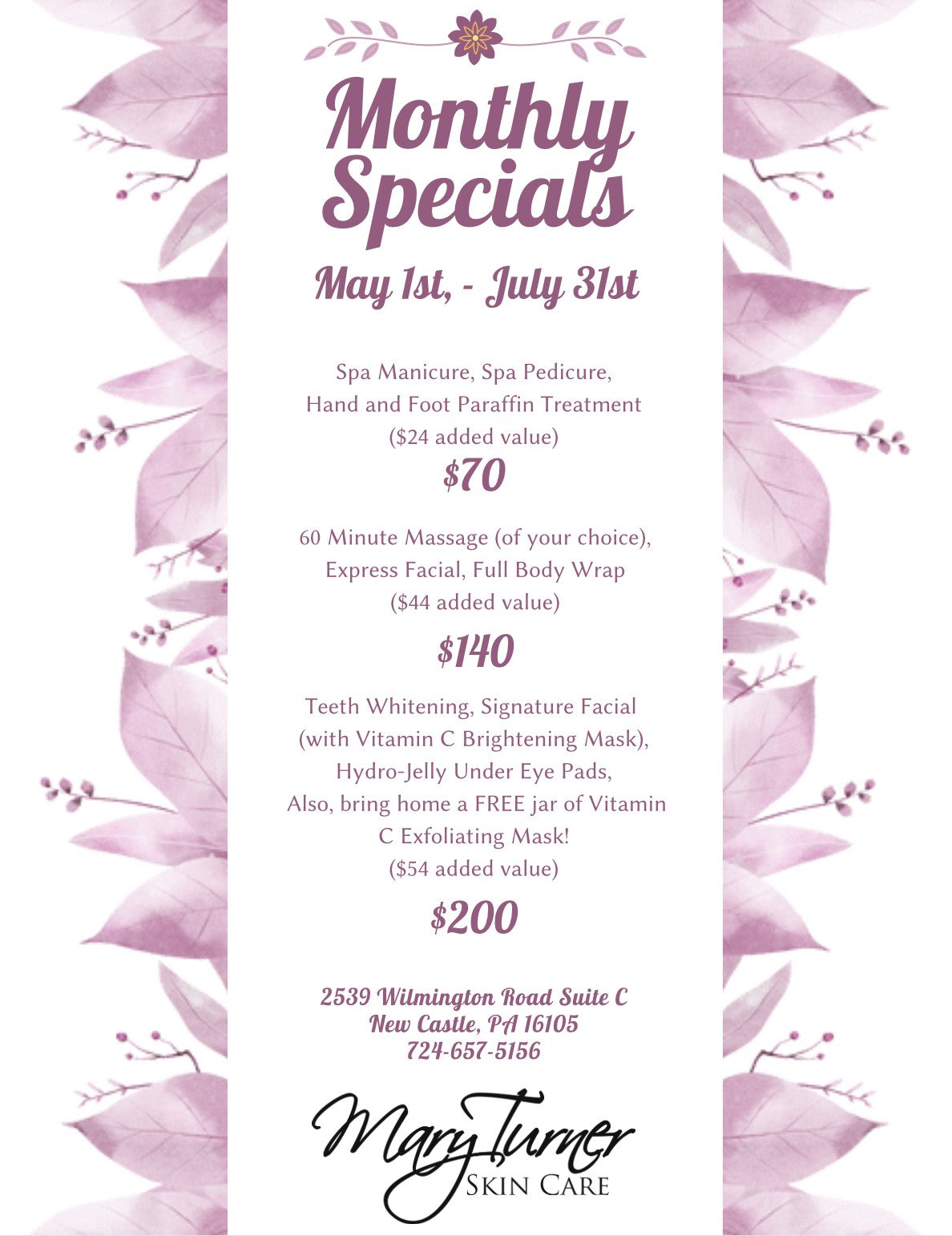 Full Service Day Spa and Boutique of the BEST Beauty Items! – Mary Turner  Day Spa & Boutique